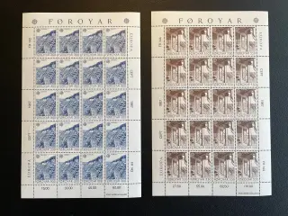Færøerne helark afa 143-144 - Postfriske