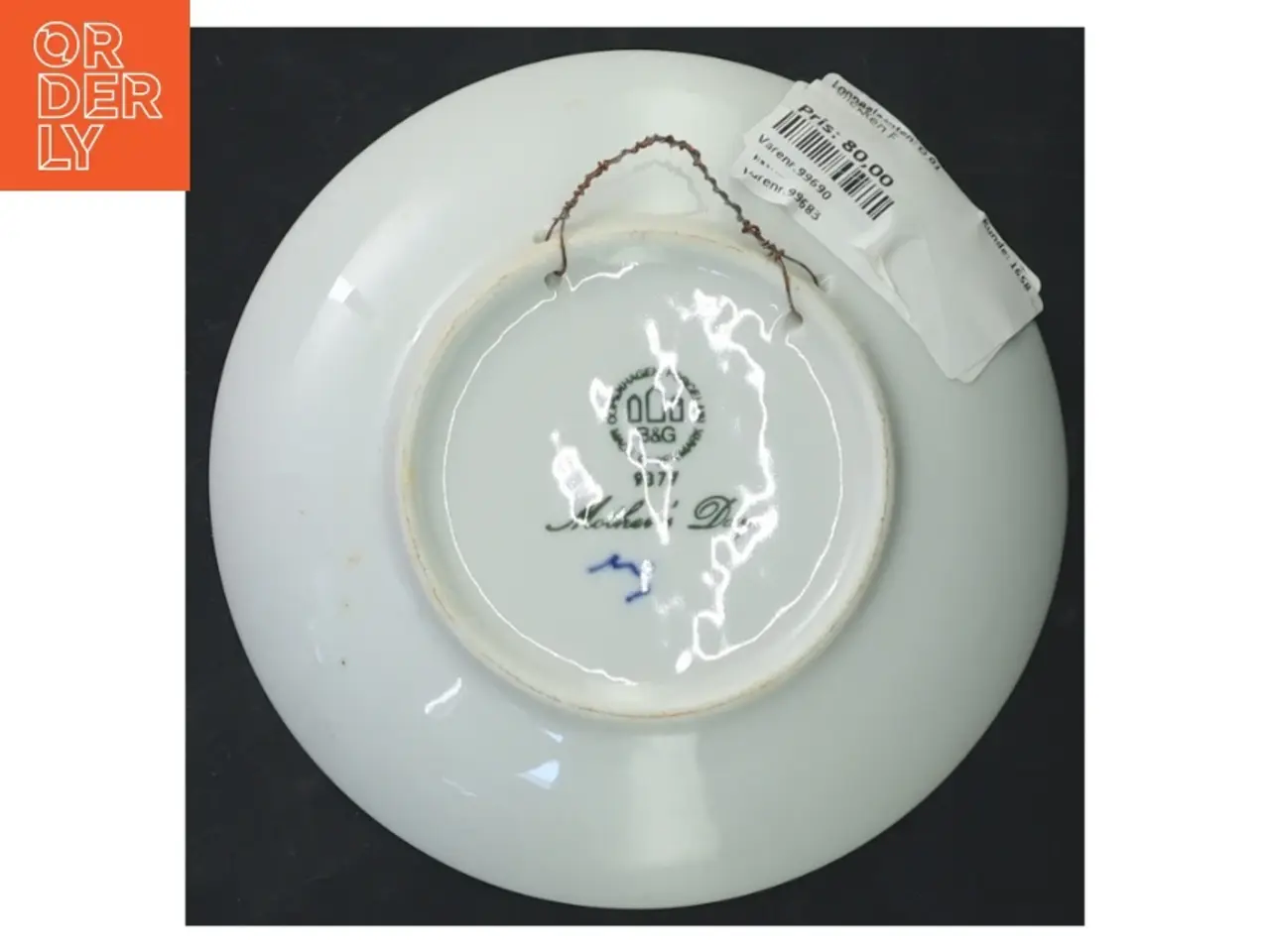 Billede 3 - Blå og hvid porcelænstallerken fra Bing & Grøndahl (str. Ø 15 cm)