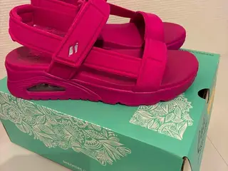 Sketchers sandaler, STR. 39, Pink, mega fede 👍
