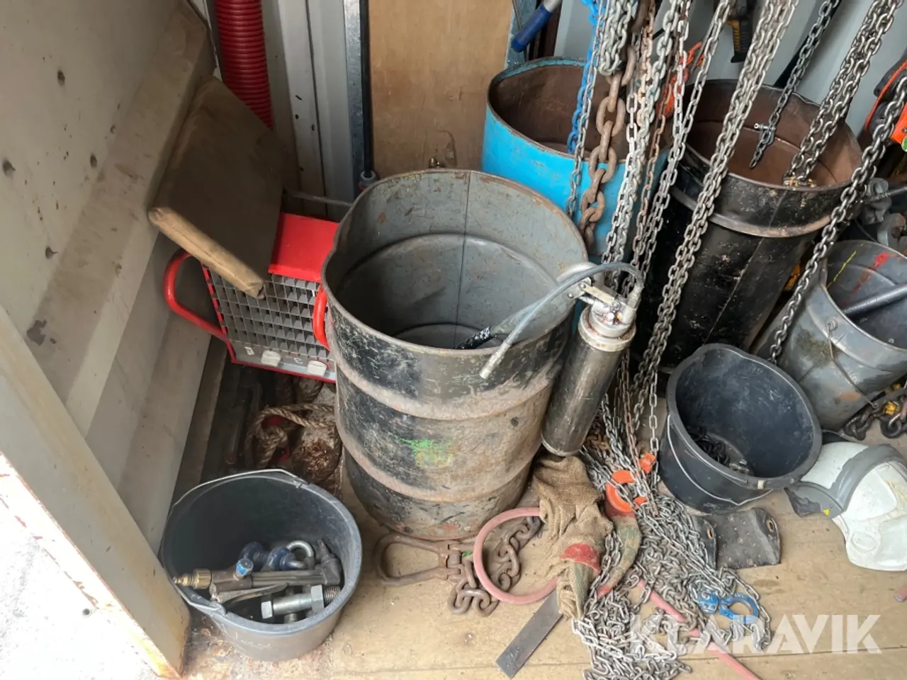 Billede 11 - 20Fods container med indhold løfte udstyr