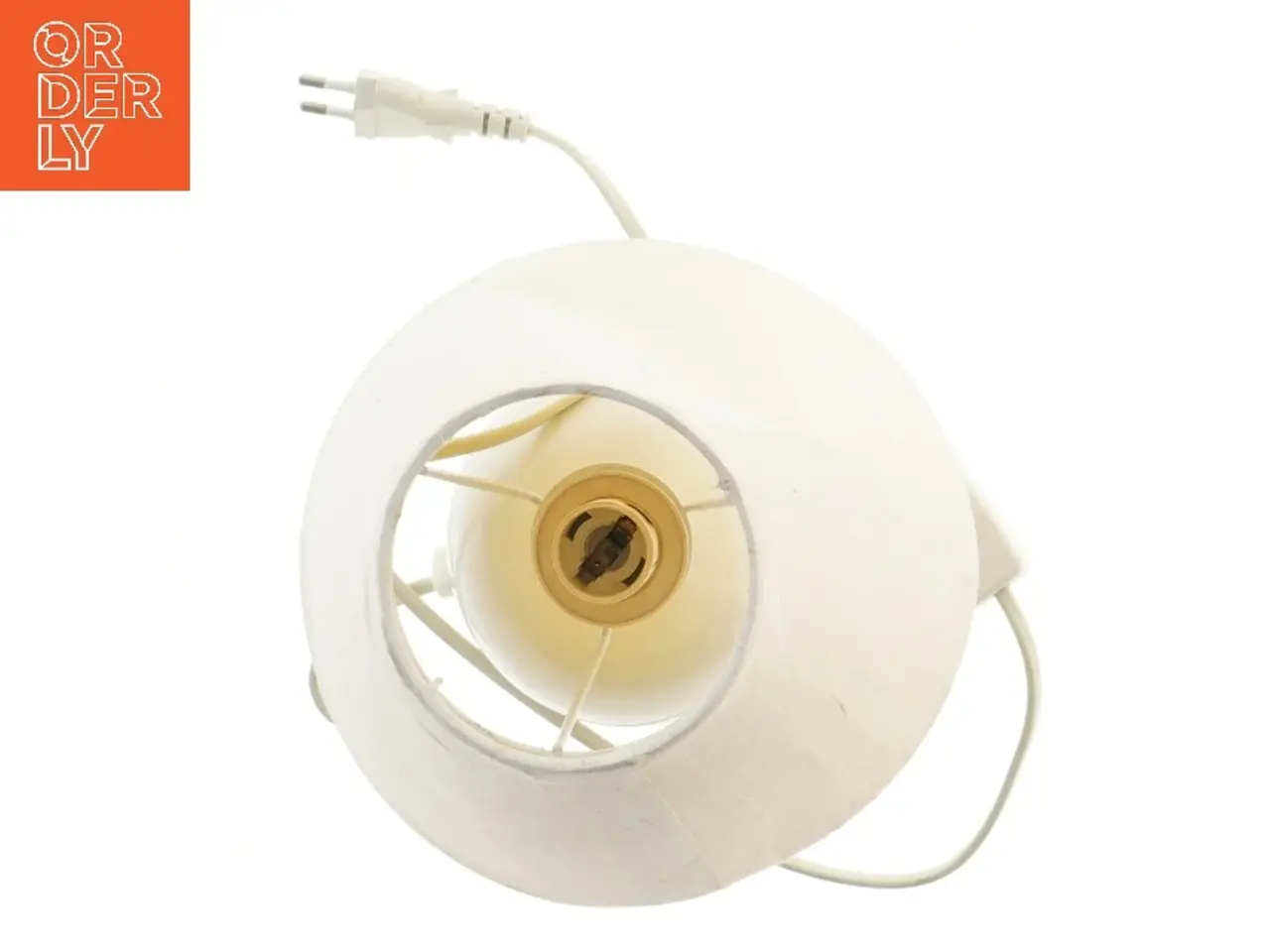 Billede 2 - Bordlampe med hvid lampeskærm (str. 24,5 cm)