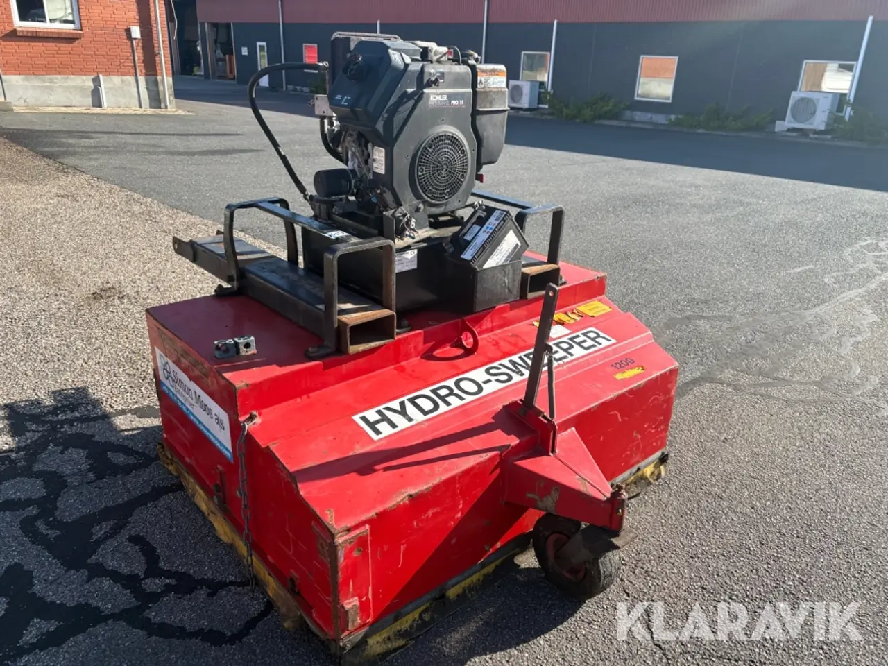 Billede 3 - Kost med opsamler Hydromann 1200 hydro-sweeper til gaffeltruck