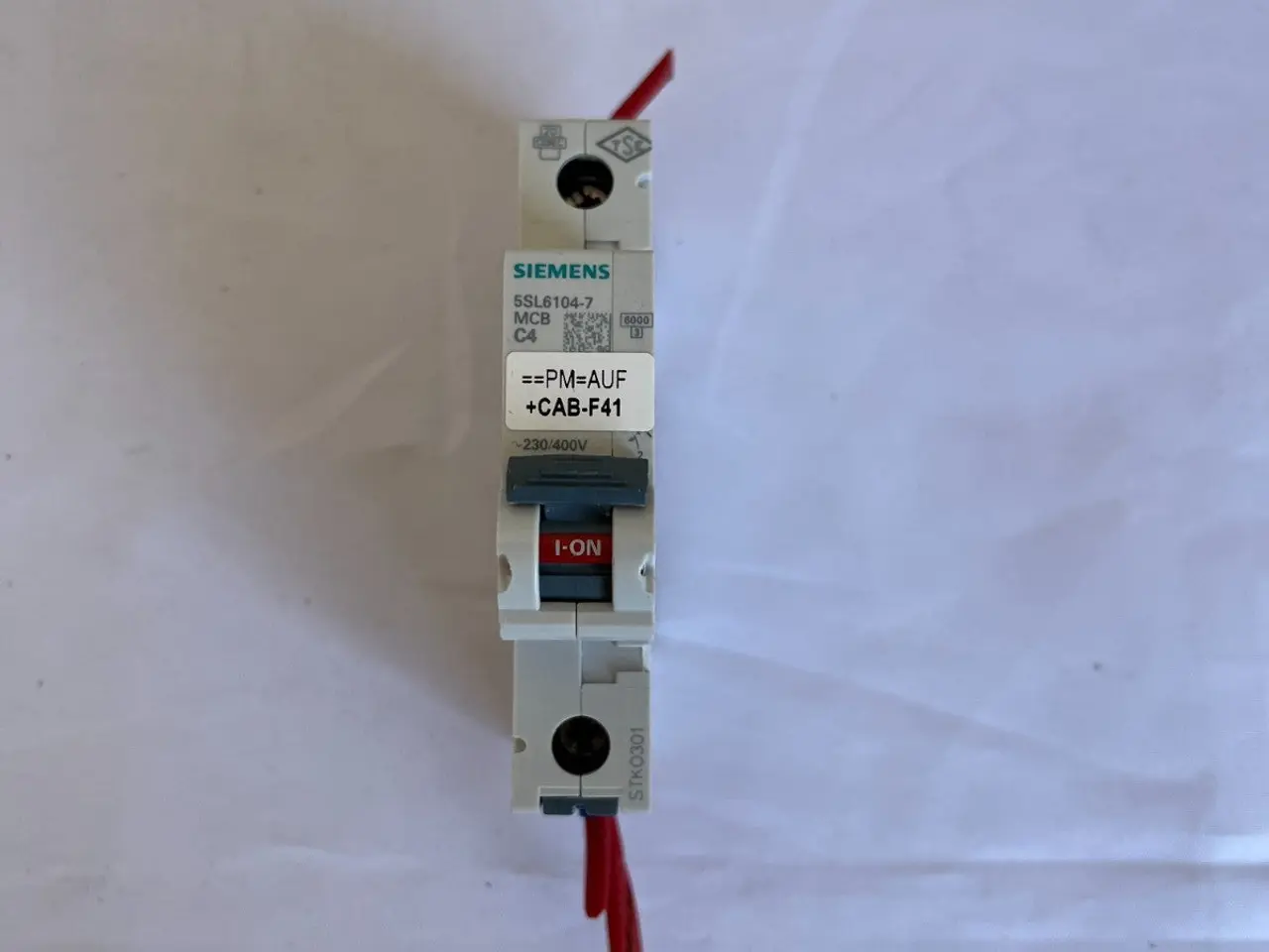 Billede 2 - Siemens 5SL6104-7 MCB C4 1-Pole 4A 230/400V relæ