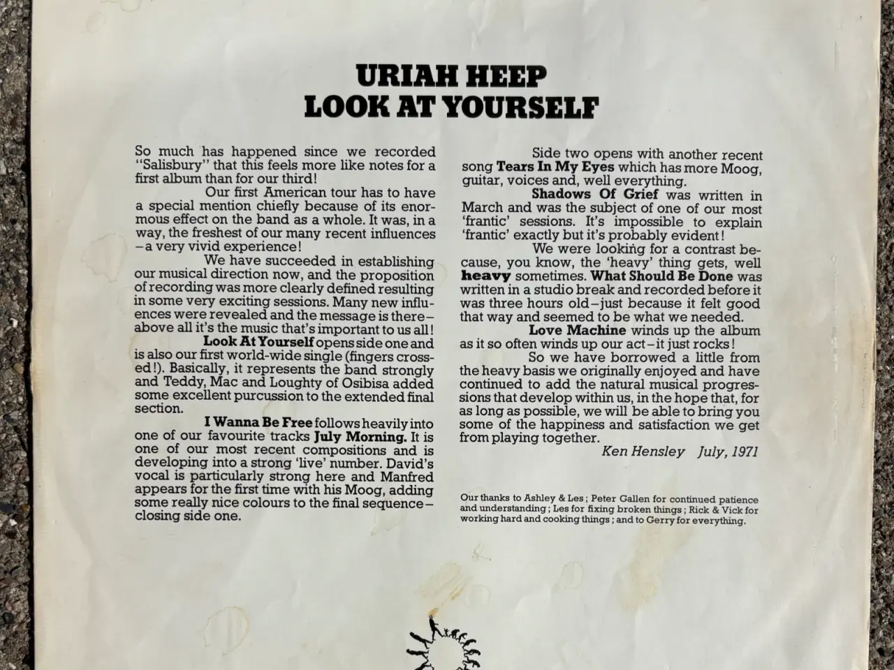 Billede 4 - Uriah Heep: Look At Yourself LP vinylplade