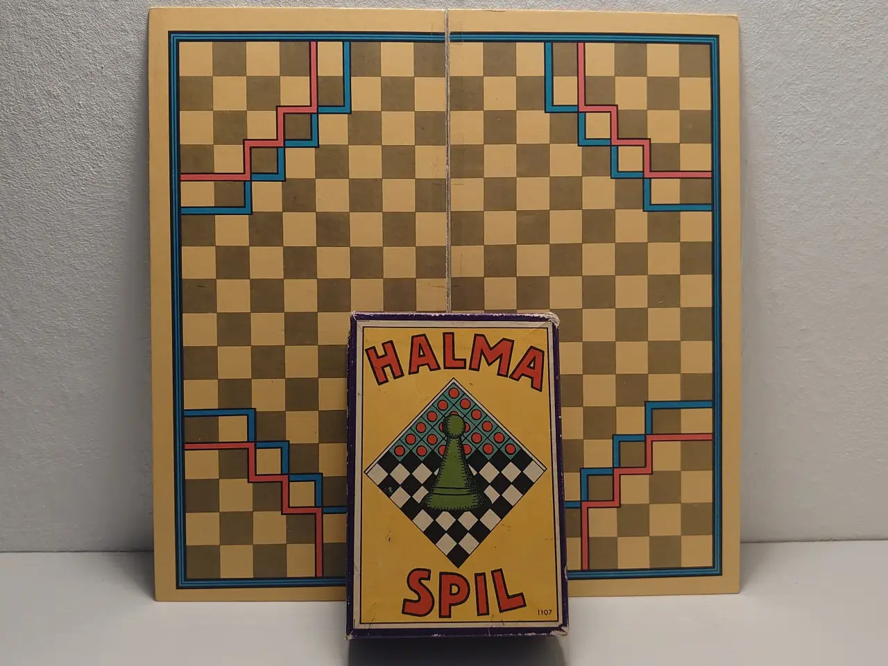 Billede 1 - Halma brætspil. C.E.S.-Danske Spil nr1107. Ca 1940