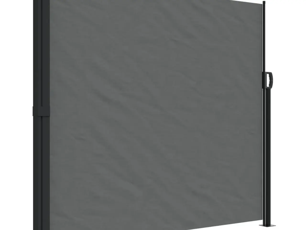 Billede 2 - Sidemarkise 180 × 500 cm - sammenrullelig, antracitgrå