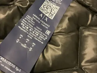 Armani Exchange dunjakke, sort
