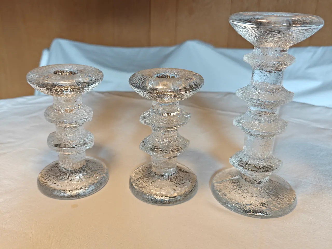 Billede 2 - Festivo Littala lysestager 1 med 4 ringe 2 med 2 r