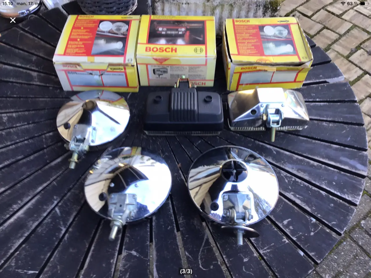 Billede 2 - Bosch lygter retro & ubrugte