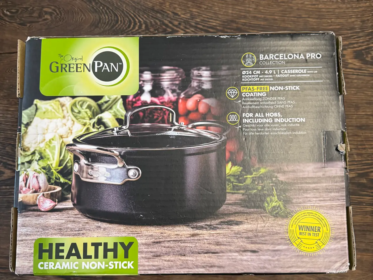 Billede 1 - Green Pan Barcelona PRO gryde 4,9l