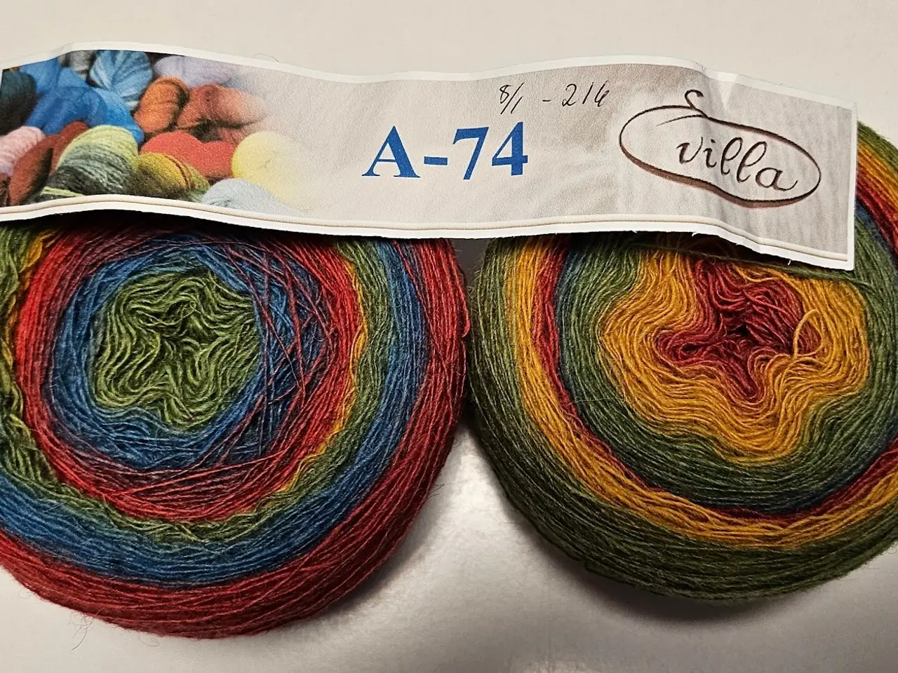 Billede 1 - Nyt - 8/1 Evilla/Kauni 100% uld A-74 mix - 216 gr.