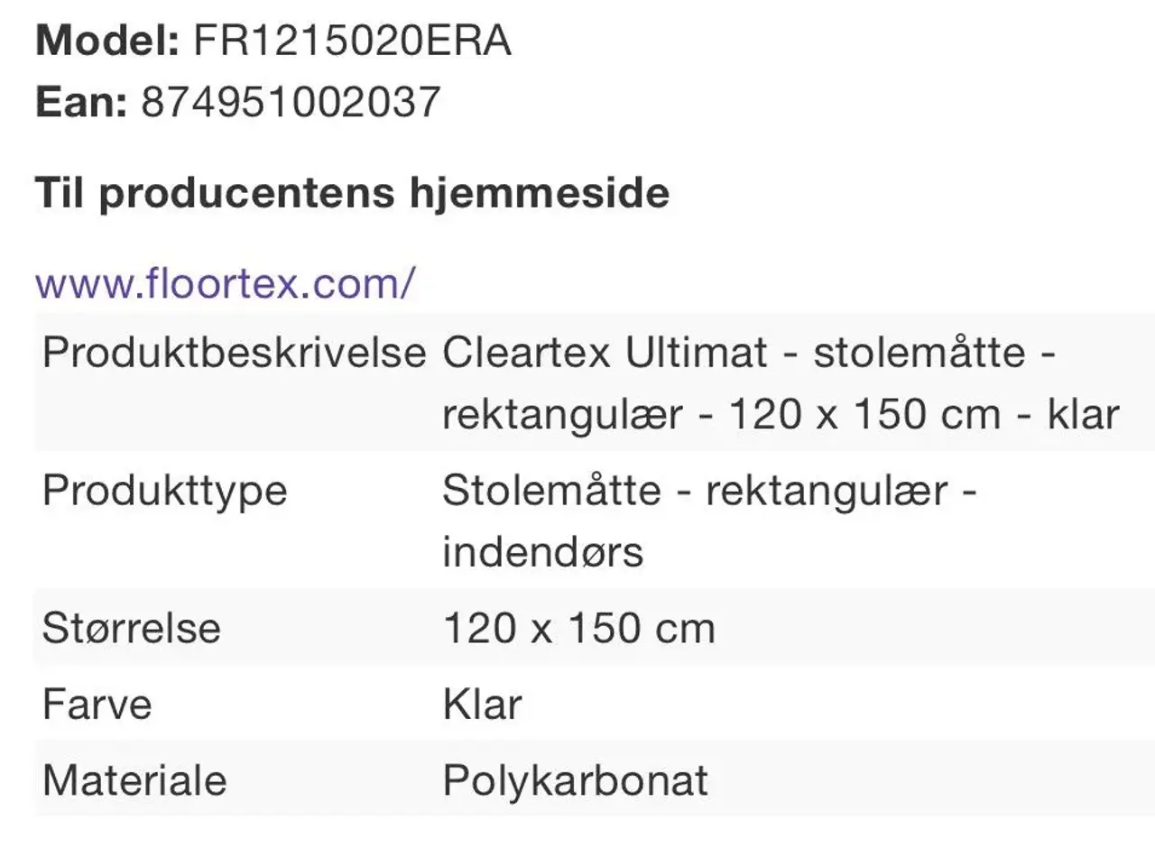 Billede 3 - Stoleunderlag Vinyl/PVC