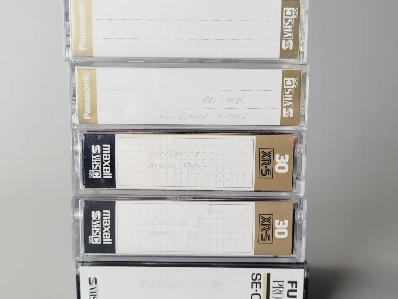 Billede 2 - ⭐️· 📽️ Sælges: 5 stk. VHS-C / S-VHS-C Videokasset