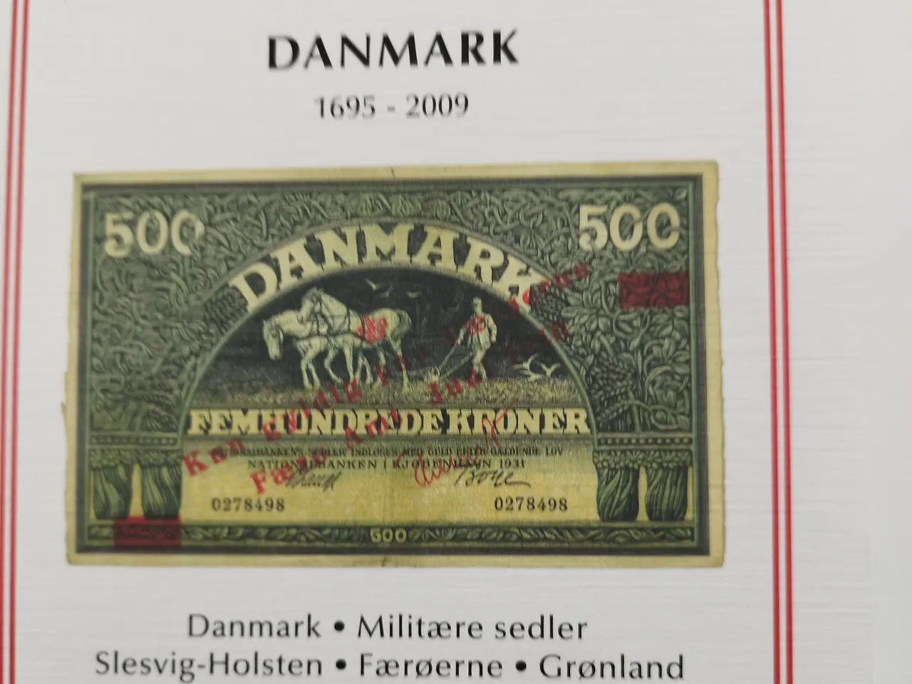 Billede 4 - Siegs Seddelkatalog Danmark 1695-2009