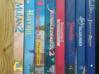 Lot DISNEY film med DANSK tale