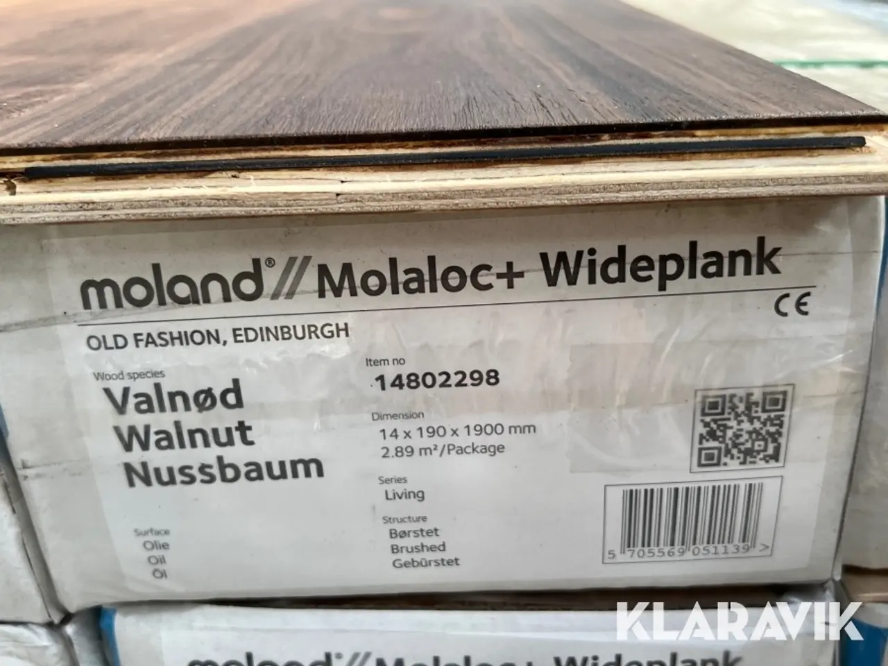 Billede 12 - Trægulv Moland Molaloc valnød - 14 mm - 115,6 m2