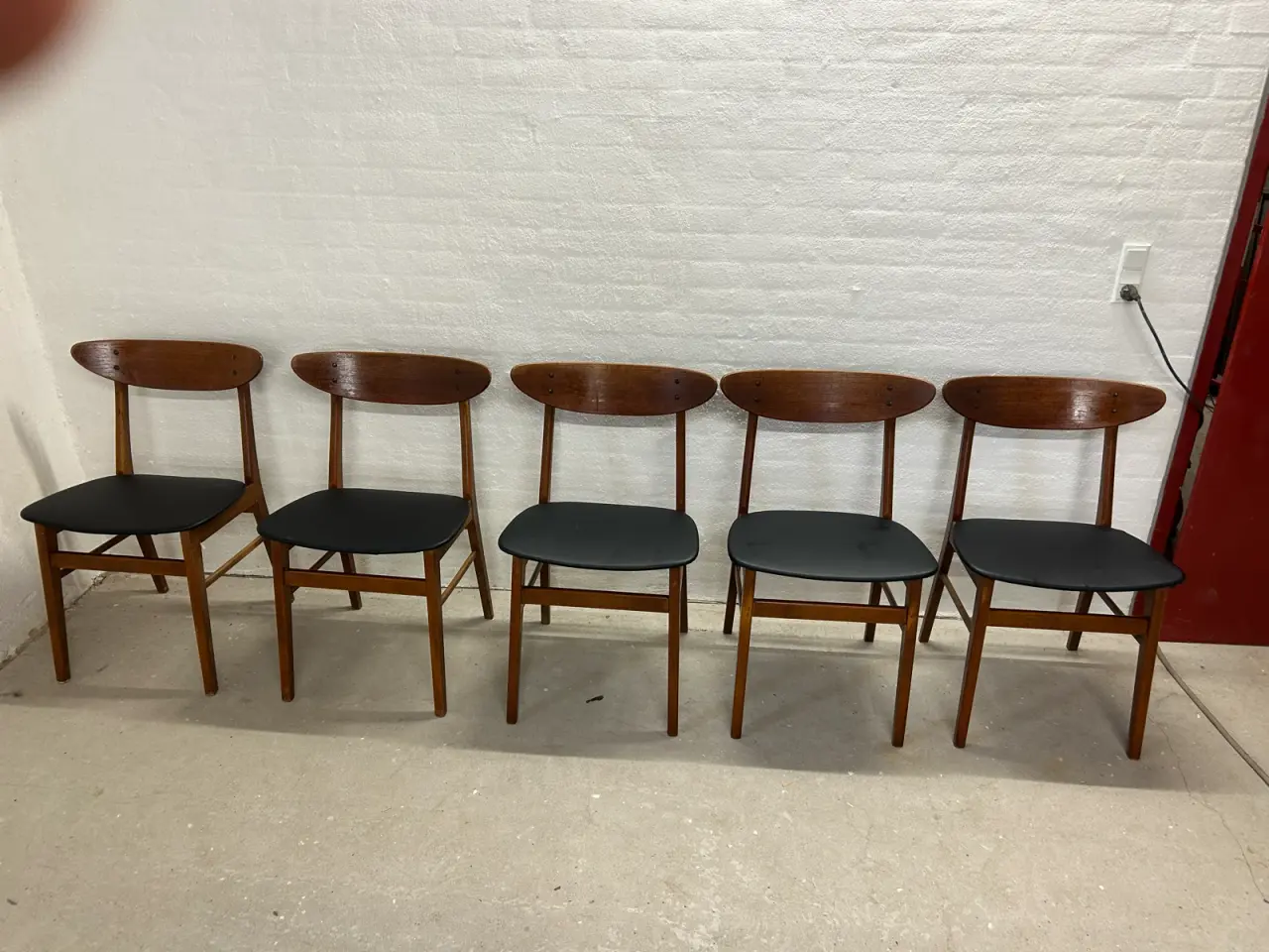 Billede 2 - SÆT PÅ 6 VINTAGE SPISESTOLE – FARSTRUP MODEL 210