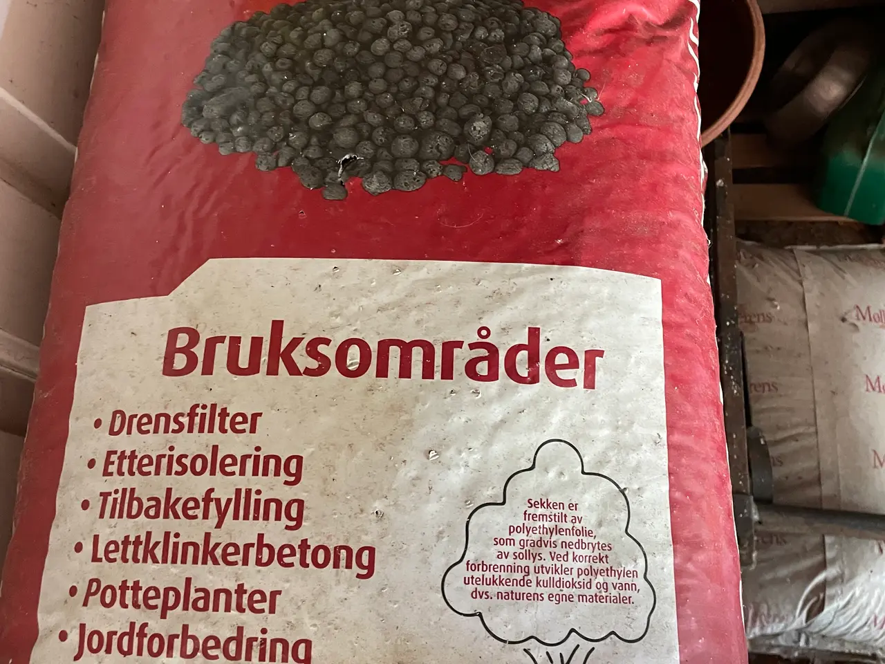 Billede 2 - Leca nødder 10-20mm 8x50 liter