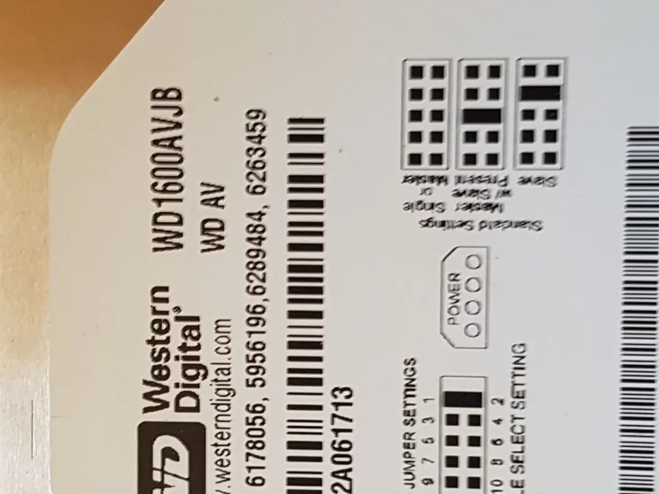 Billede 1 - WD1600avjb 160GB 3.5" IDE hdd
