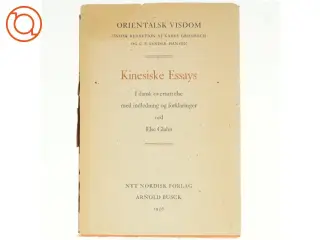 Kinesiske essays af Else Glahn (bog)