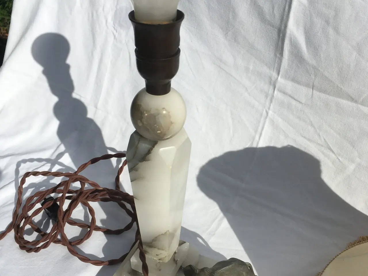 Billede 3 - Retro marmor bordlampe