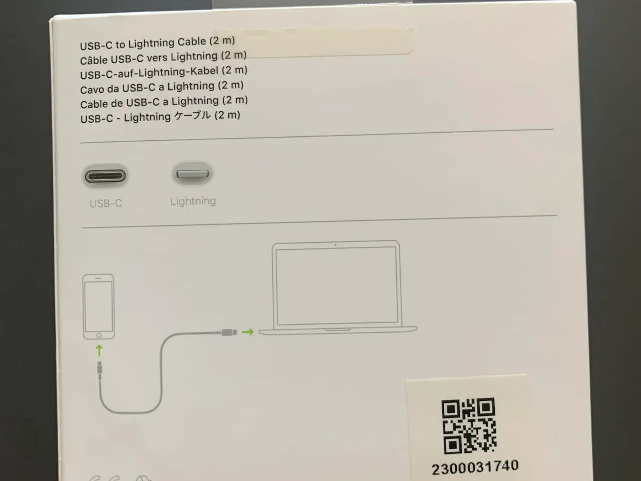 Billede 2 - Apple USB-C til Lightning-kabel (2 m)