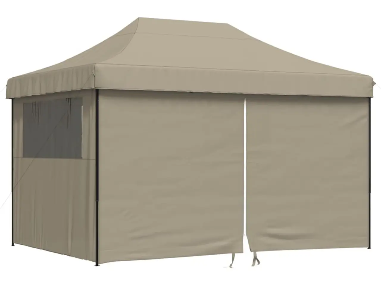 Billede 2 - Foldbart pop up-festtelt med 4 sidevægge gråbrun