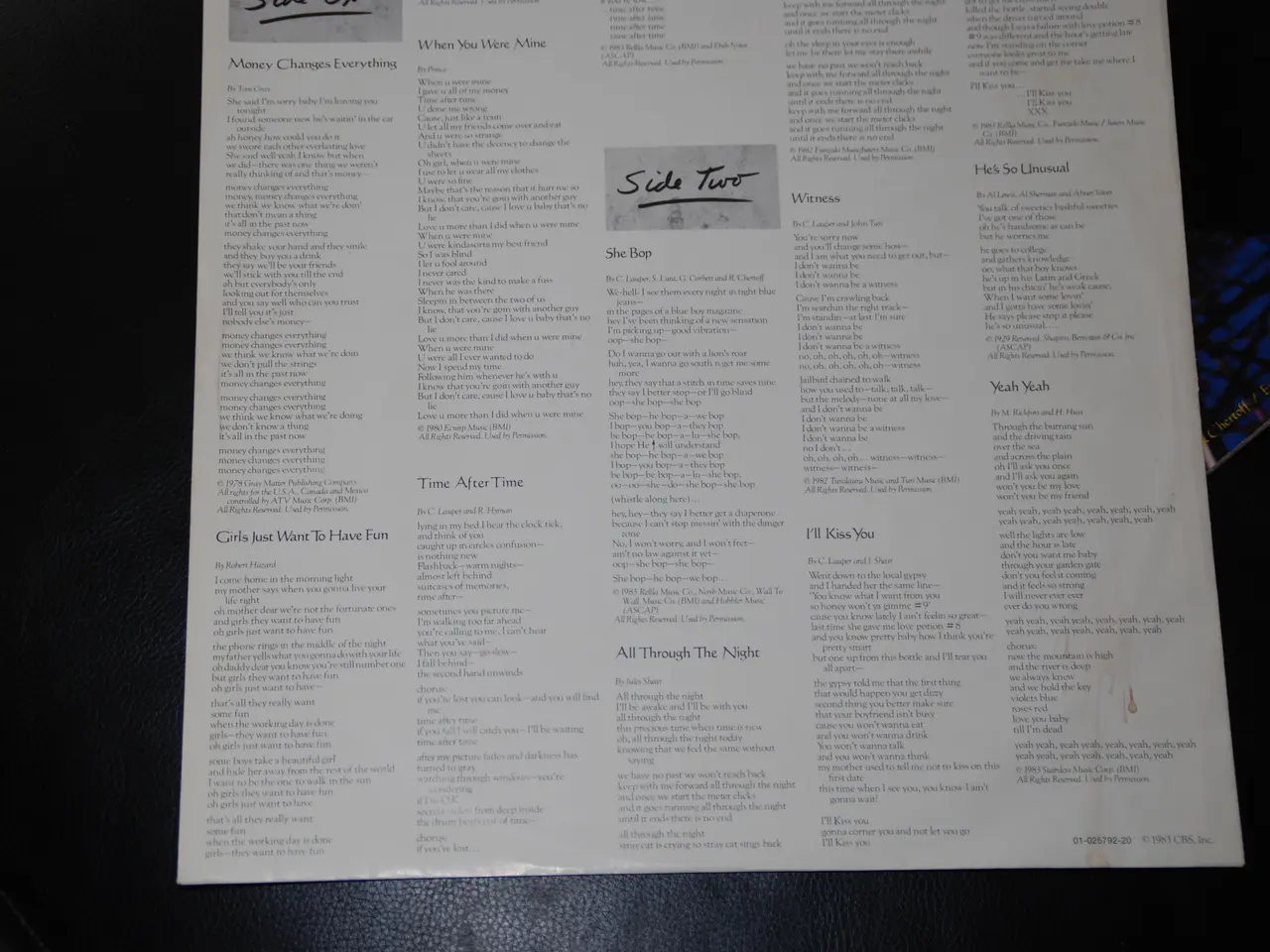 Billede 3 - LP - Cyndi Lauper