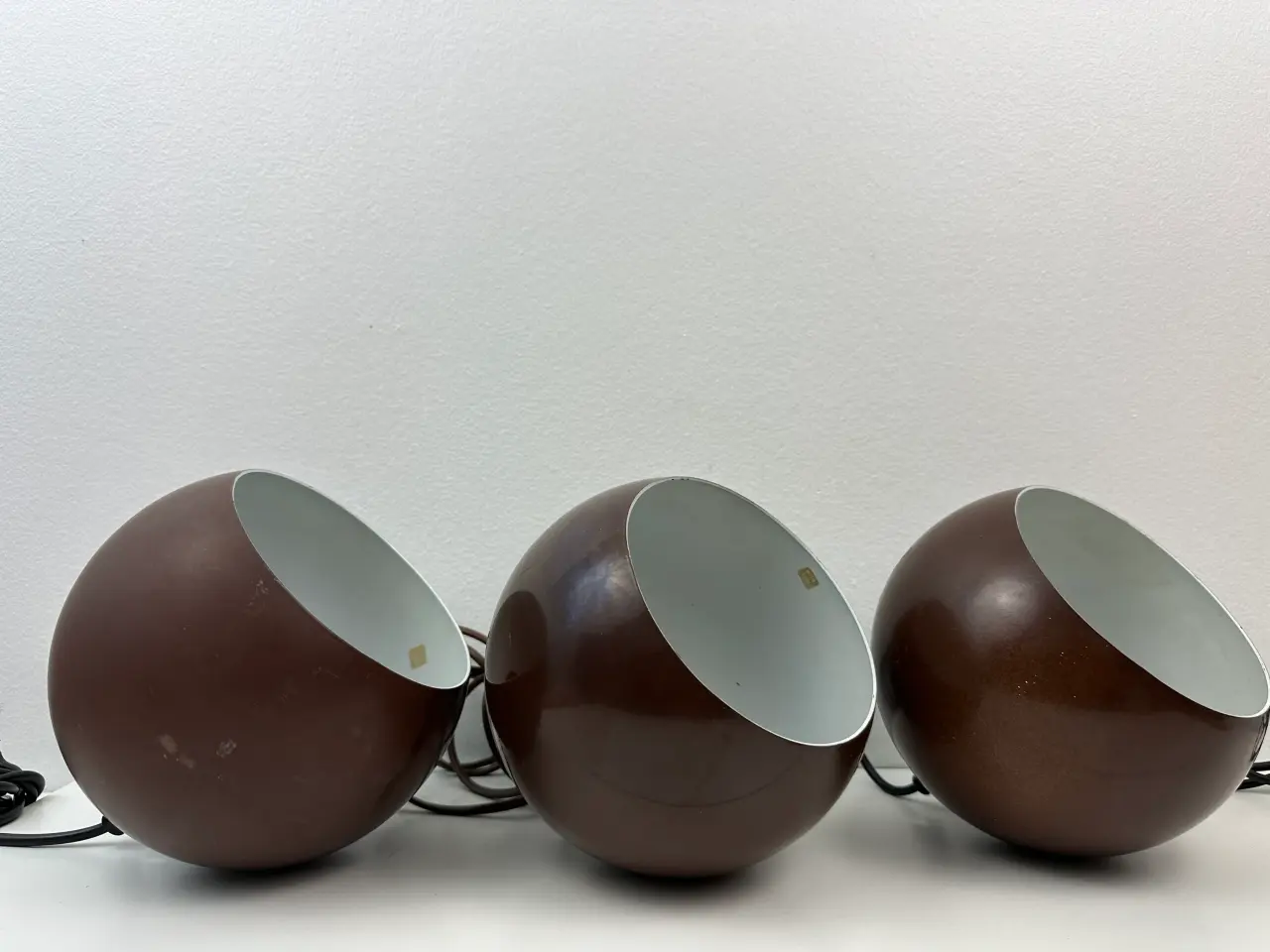 Billede 7 - 3 stk. brune kuglependler (retro)