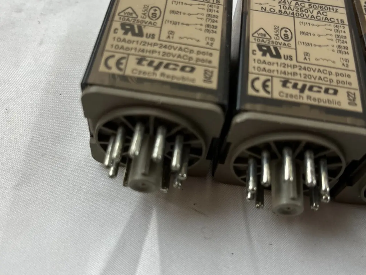 Billede 3 - Schrack MT328024 relæ 24V AC 10A 3CO Plug‑In Tyco
