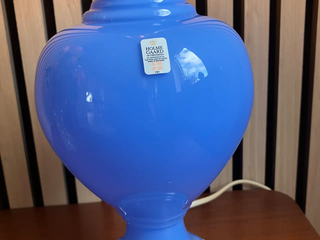 Billede 2 - Flot Holmegaard/Royal Copenhagen Florence lampe