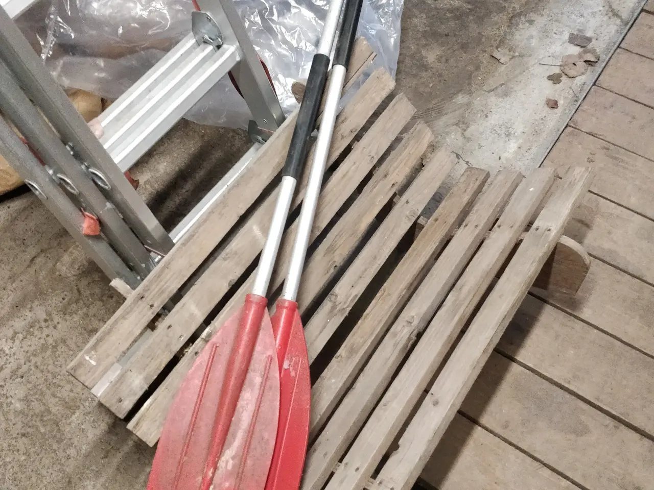 Billede 1 - Kanostol + årer 150 cm