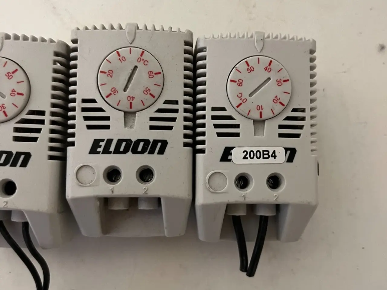 Billede 5 - parti 3x Eldon kabinet Thermostat 0–60°C Cabinet