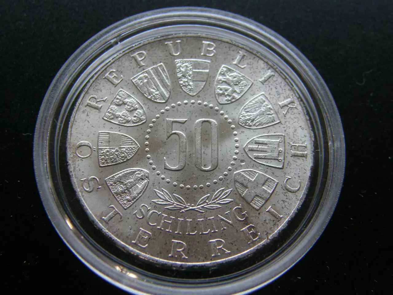 Billede 1 - Østrig 50 Shillings 1964 Sølv.