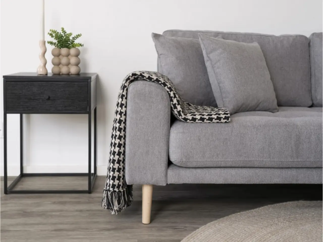 Billede 2 - Lido - Højrevendt Chaiselongsofa - Lysegrå stof