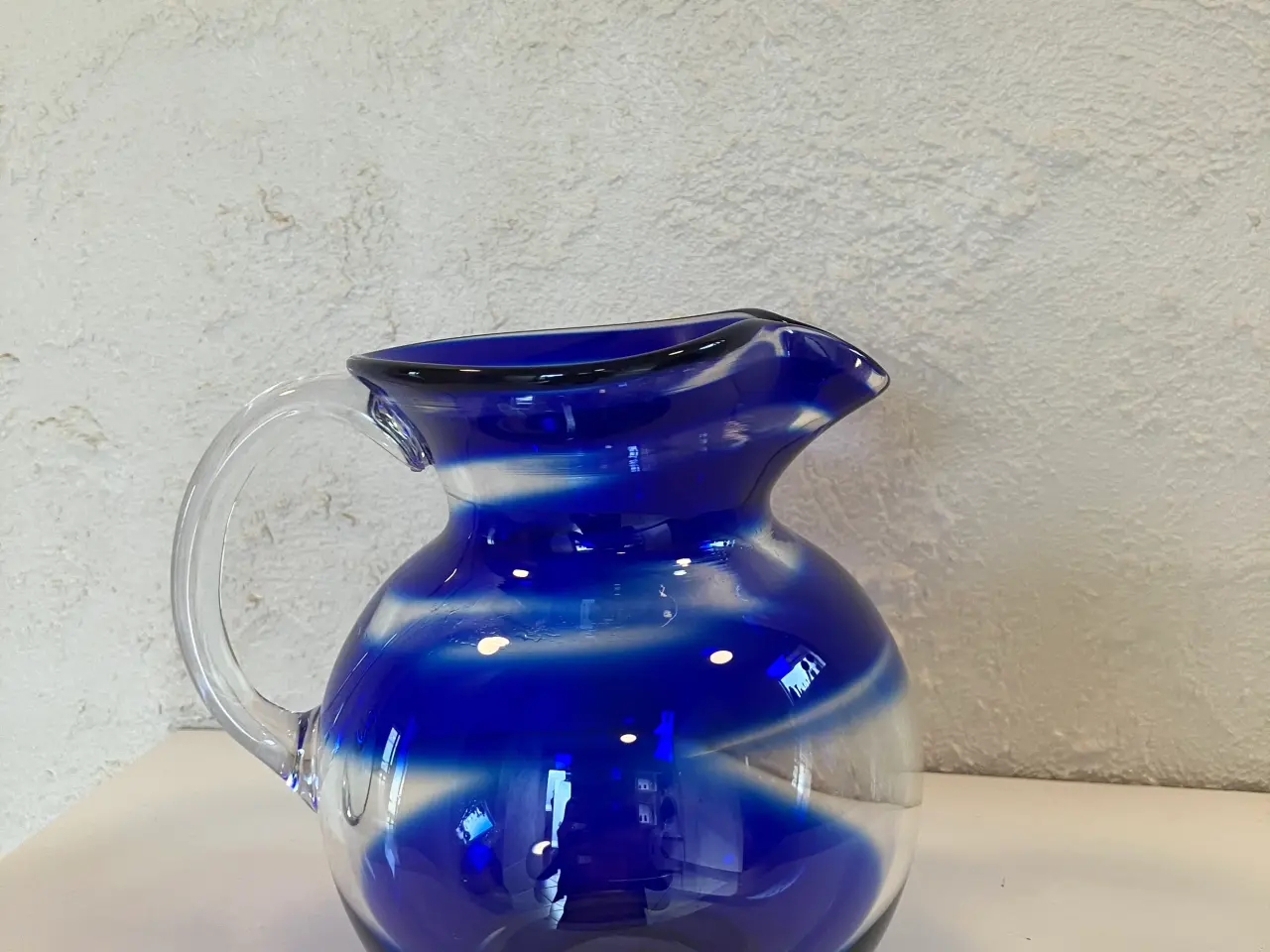 Billede 1 - Mundblæst glas kande