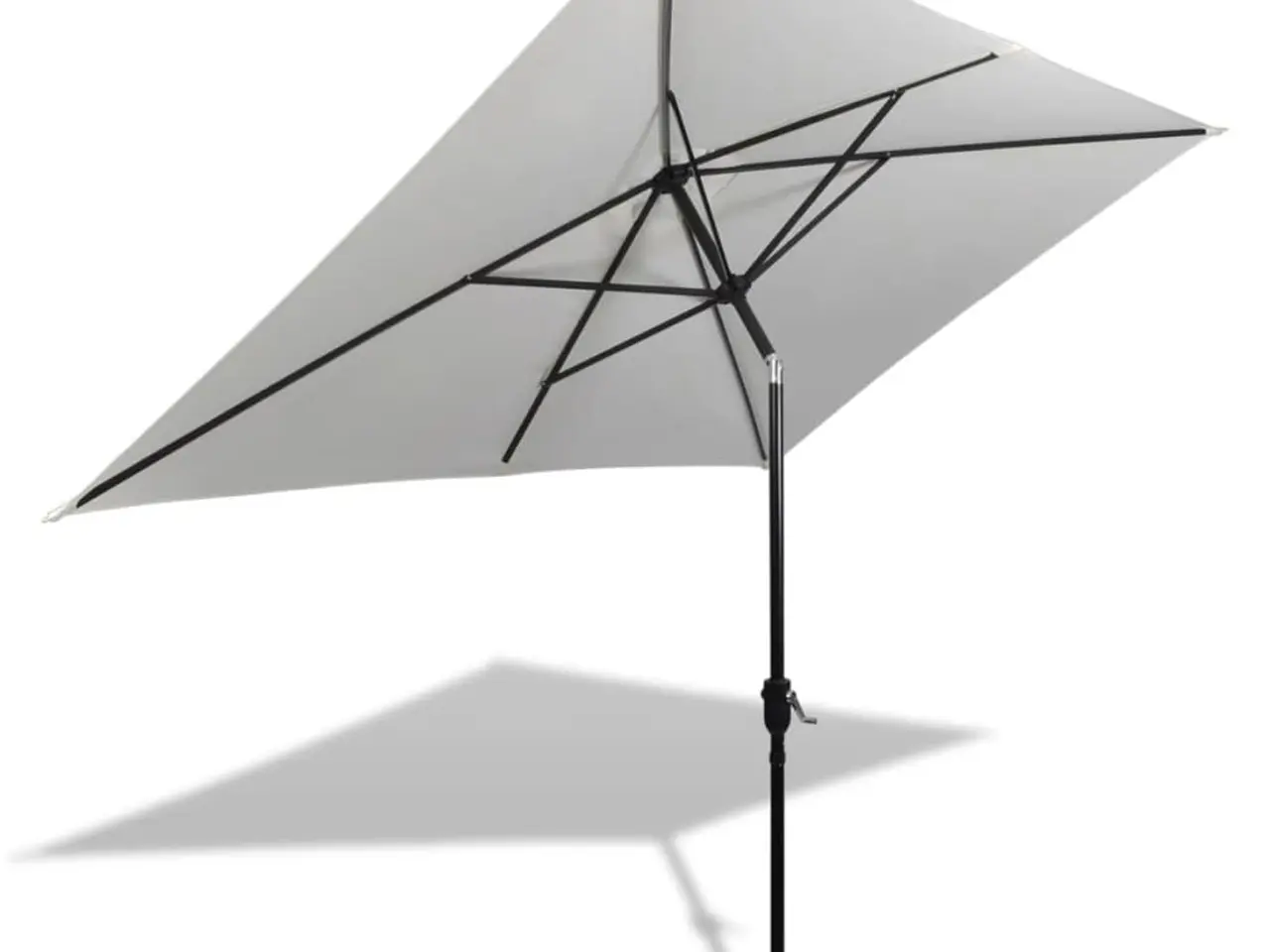 Billede 1 - Parasol 200x300 cm rektangulær sandhvid