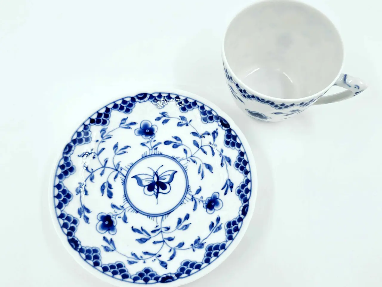 Billede 10 - Dickens Sommerfugl kaffekopper Porcelæn