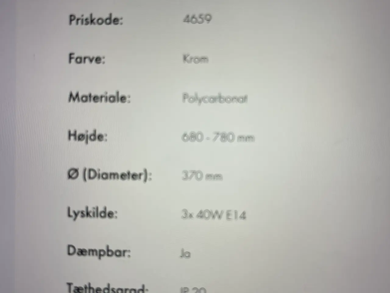 Billede 3 - Kartell Bourgie Krom Bordlampe