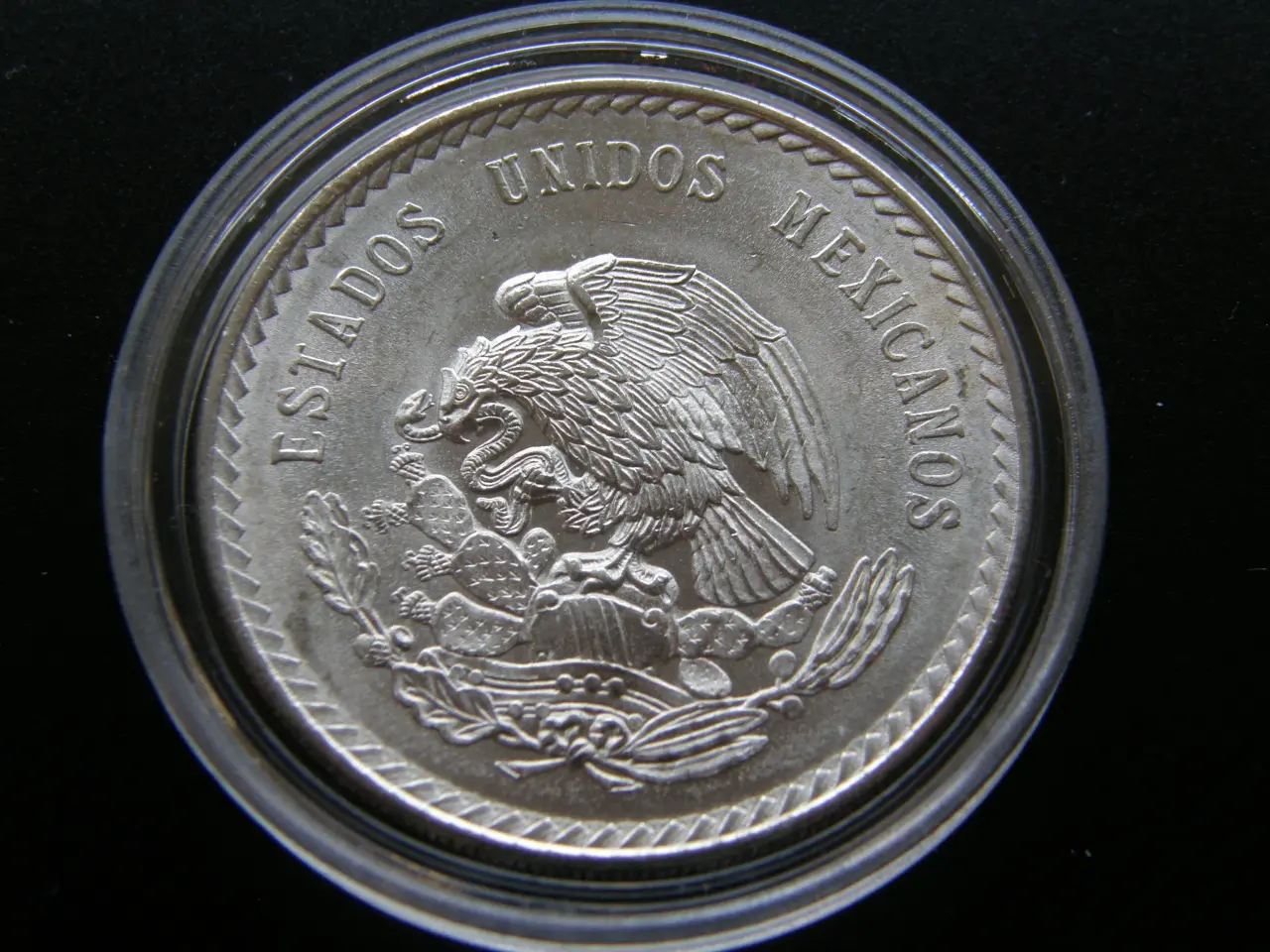 Billede 2 - Mexico 5 Pesos 1948 Sølv.
