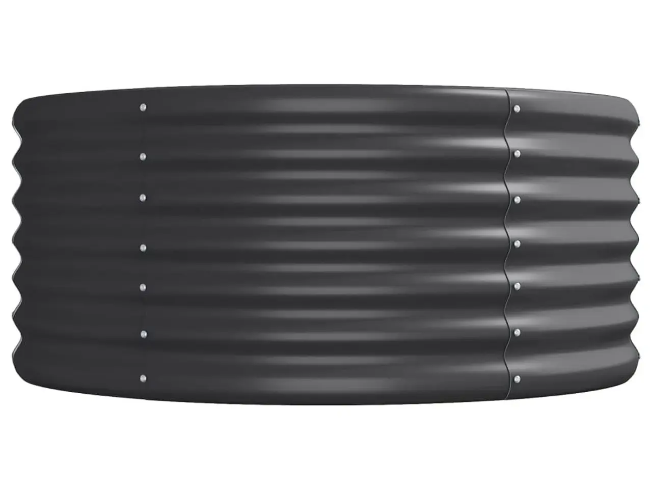 Billede 4 - Plantekasse 224x80x36 cm galvaniseret stål antracitgrå