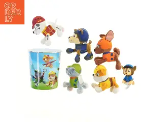 Paw Patrol figur sæt fra Paw Patrol (str. Ø 21 cm længde 22 cm)