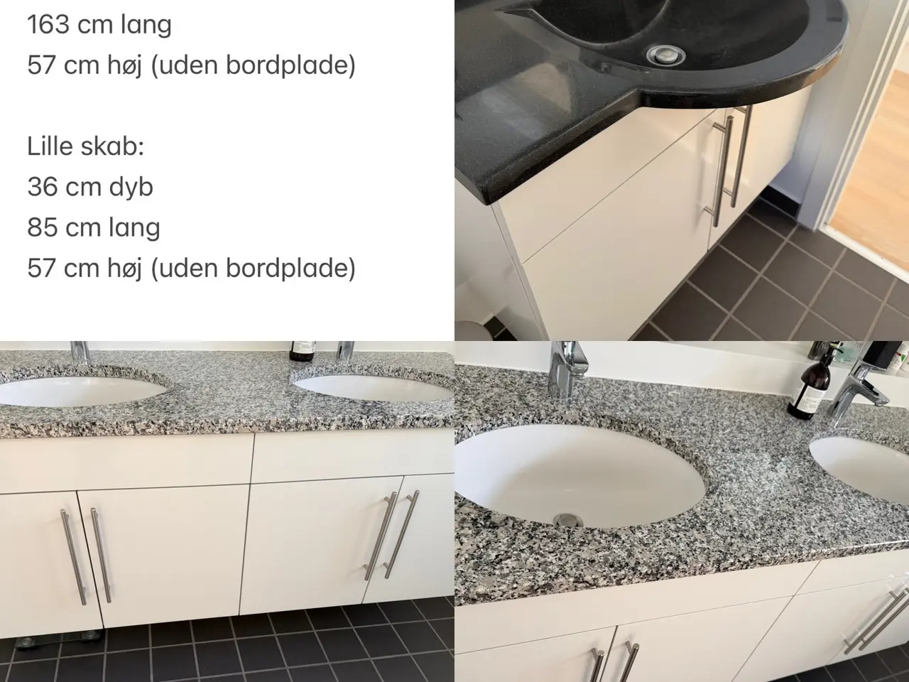 Billede 1 - Badeværelse - vask og skab