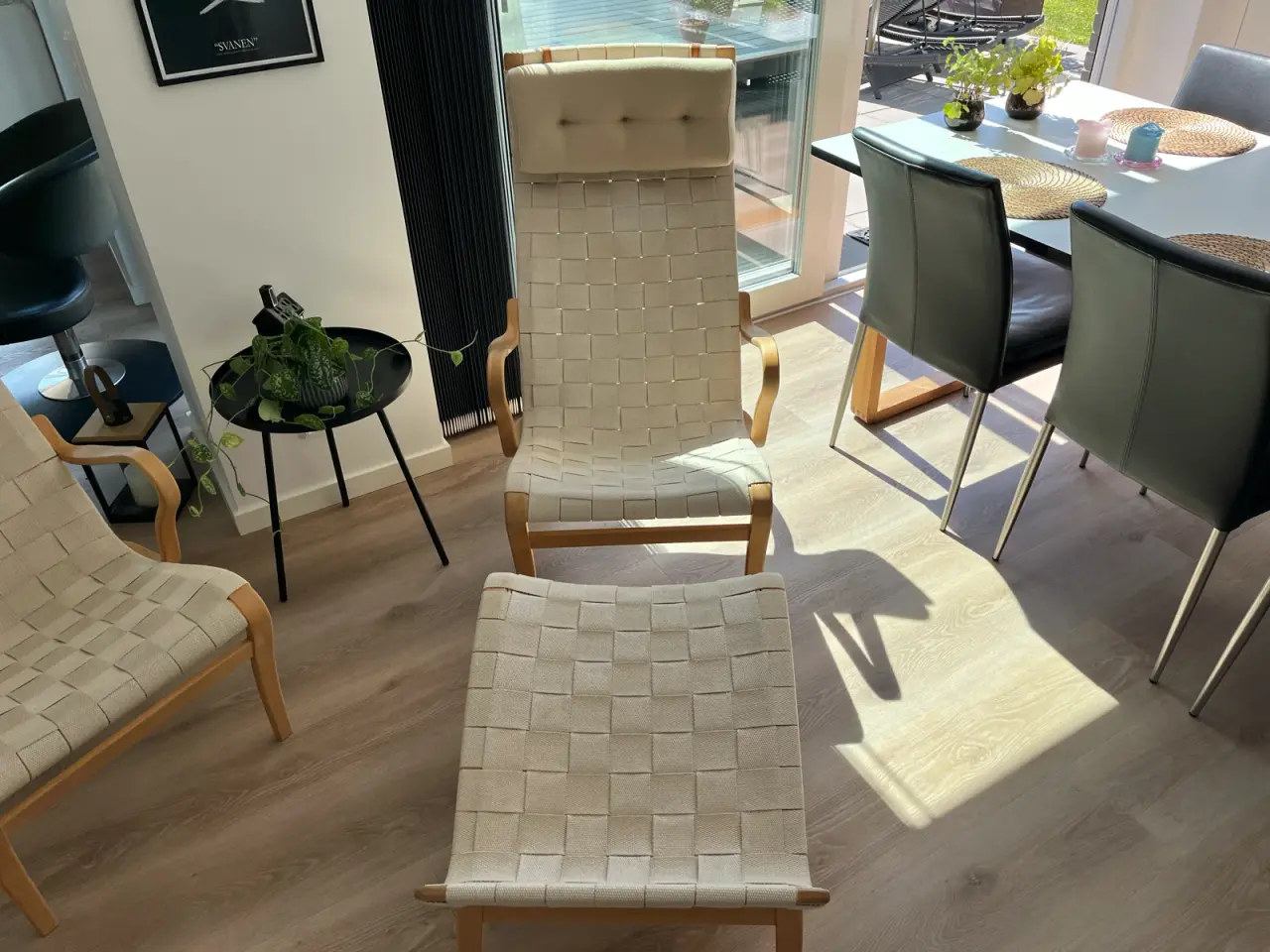 Billede 7 - 2 Bruno Mathsson Mi477 stole m/1skammel