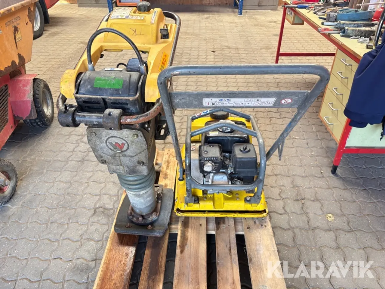 Billede 4 - Pladevibrator Wacker Neuson WP1550 og jordloppe Wacker Neuson BS50-4s
