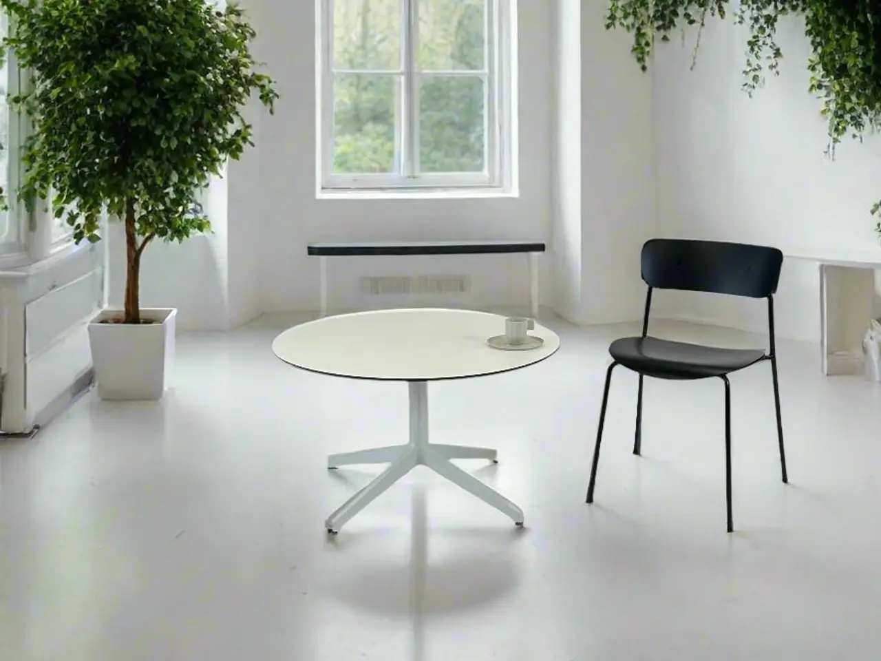 Billede 2 - Pedrali Sofabord – Hvid Ø89 cm