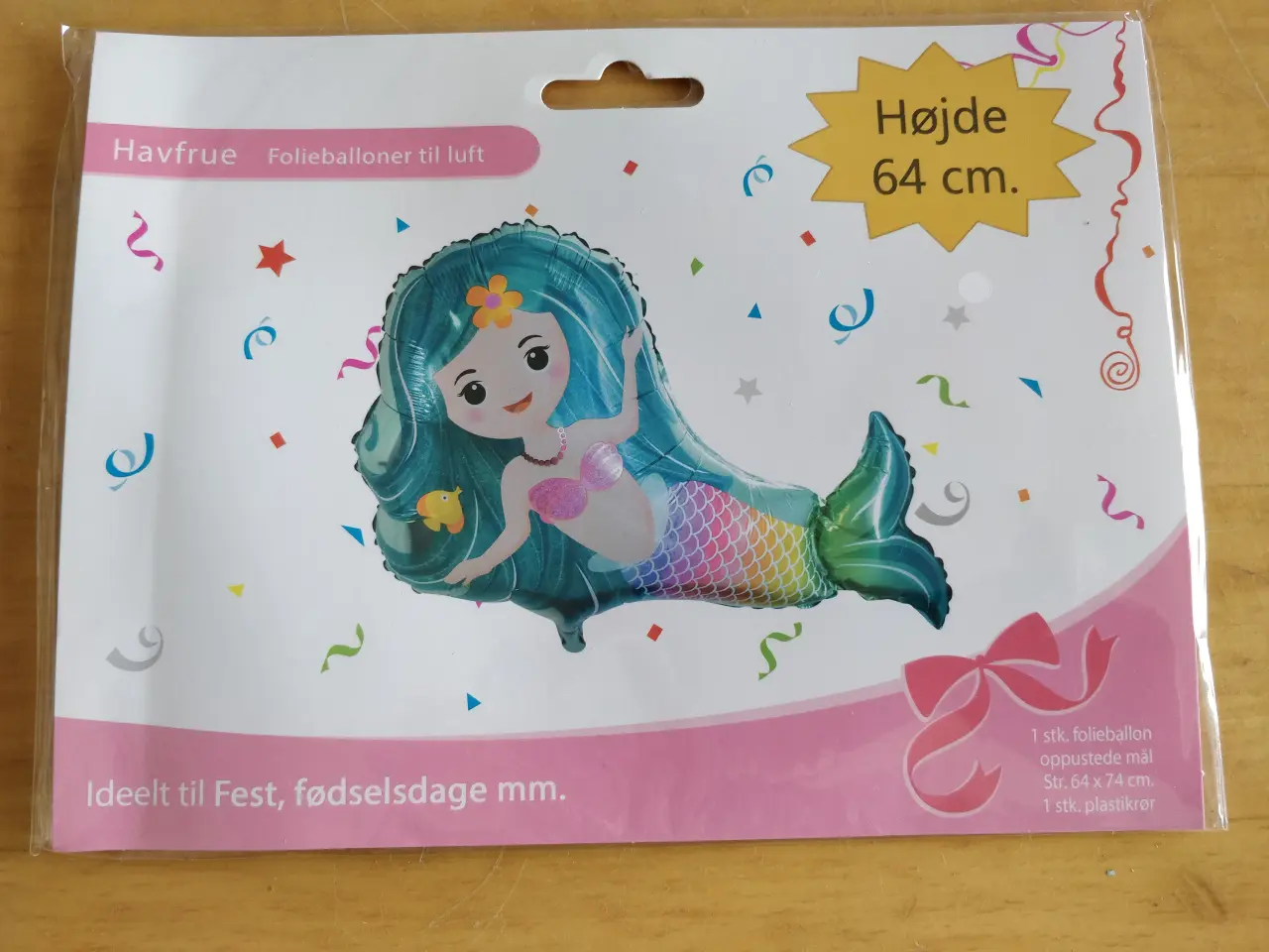 Billede 1 - Havfrue folieballon