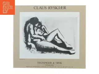 Plakat af Elskende par af Claus Ryskjær (str. 46x40 cm)