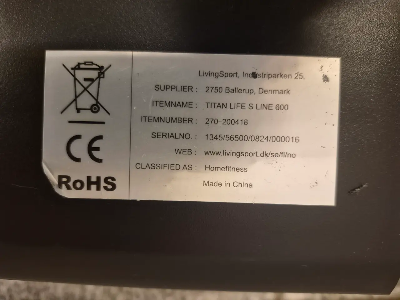 Billede 6 - Titan Life S Line 600 Løbebånd.