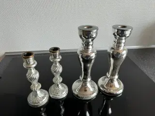 2 sæt lysestager